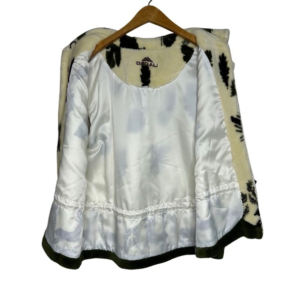 Denali Deer Print Soft Fleece Full Zip Lined Vest Womens Size XL - Picture 2 of 11
